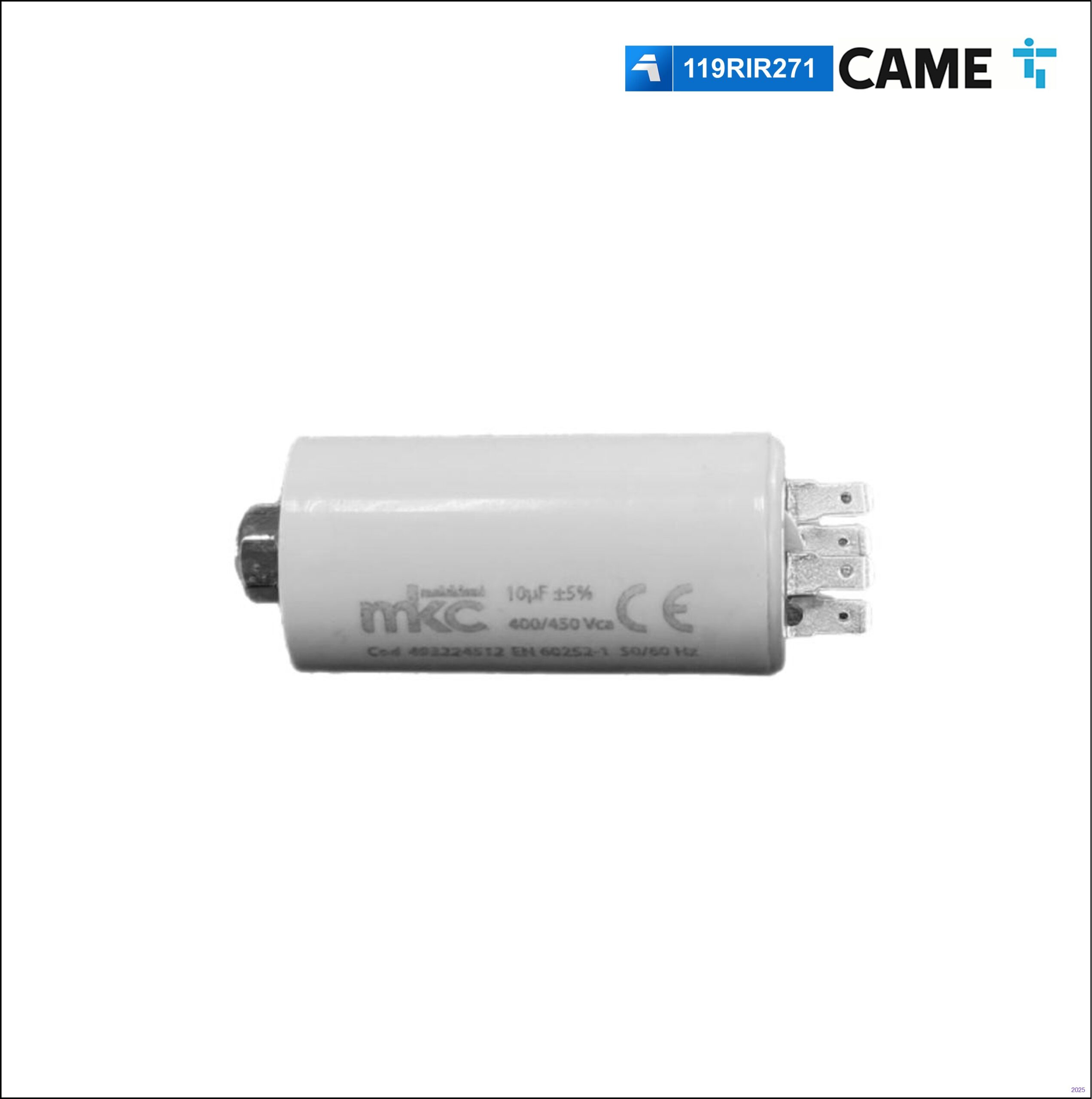 came_119rir271.jpeg CAME 119RIR271 condensatore 10mf 450V senza cavi - immagine 1