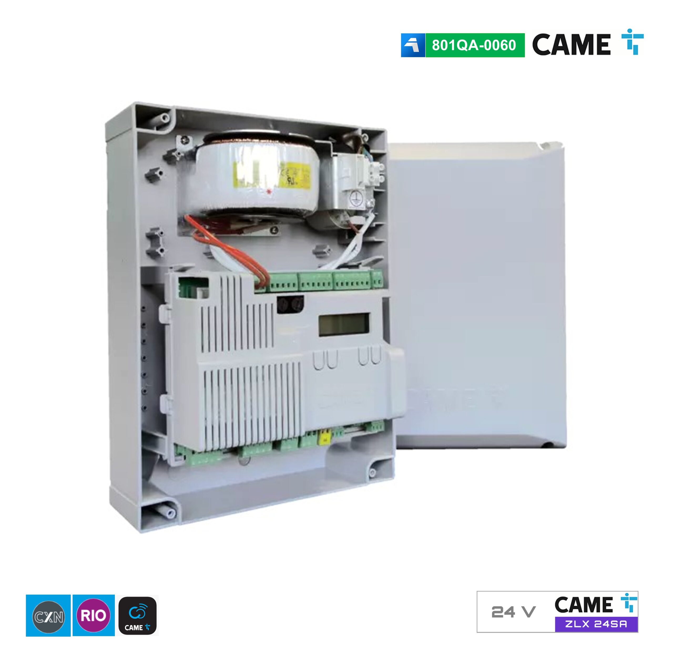 801QA-801QA-0060-zlx24sa CAME ZLX24SA - Quadro comando multifunzione per motori a 24 V per cancelli a battente - immagine 1